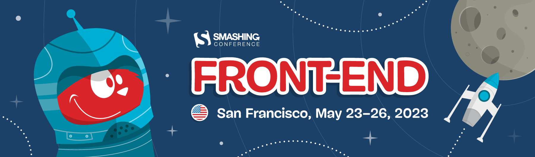 Smashing San Francisco advertisement banner, May 23-26, 2023